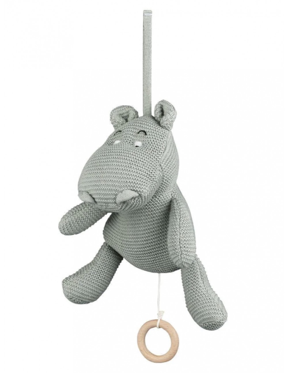 Peluche musicale Angela hippo dove blue