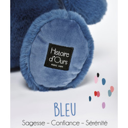 Peluche Hippopotame - Bleu 25 cm HIP'BLUE