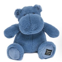 Peluche Hippopotame - Bleu 40 cm HIP'BLUE