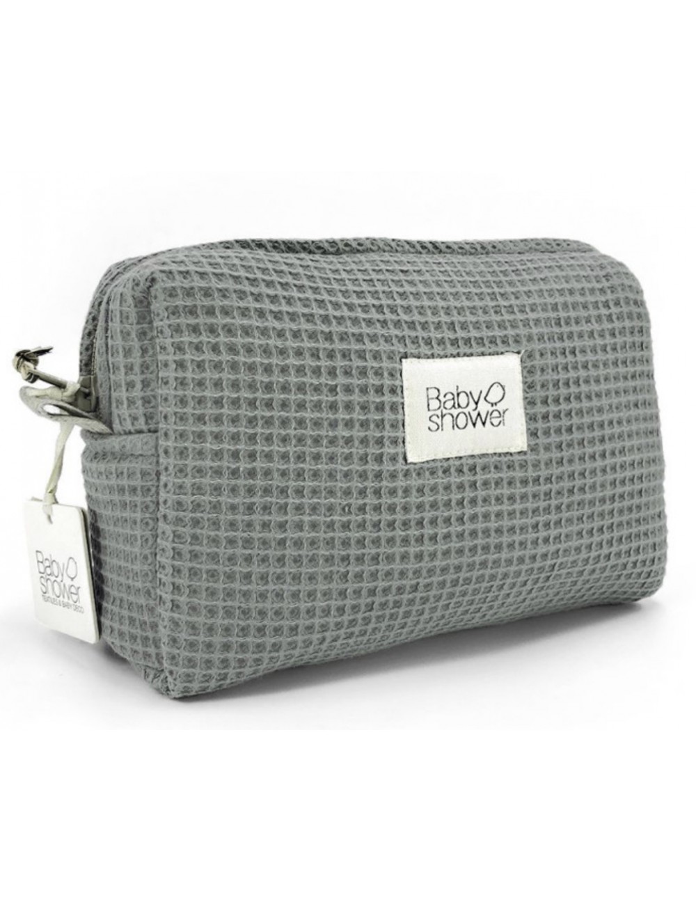 Trousse de toilette Camila waffle grey