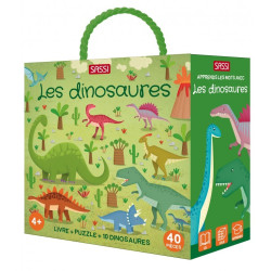 Livre et puzzle Les dinosaures