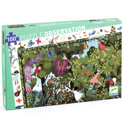 Puzzle observation 100 pièces Jeux au Jardin