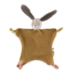 Doudou lapin ocre Trois petits lapins