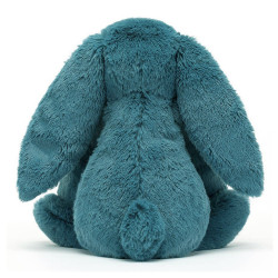 Peluche lapin bashful minéral blue small