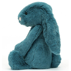 Peluche lapin bashful minéral blue small