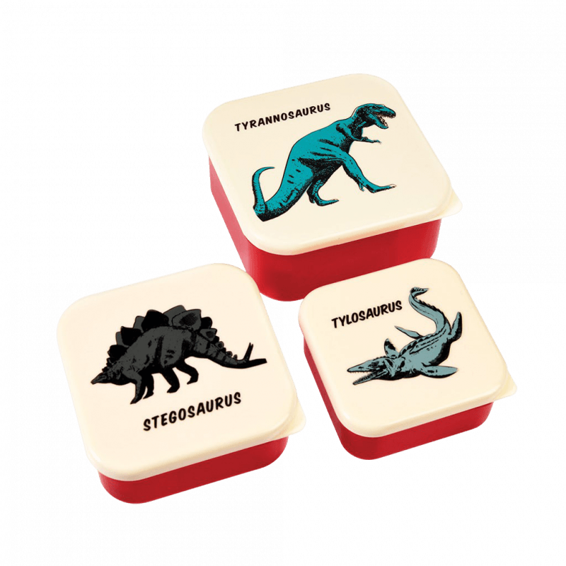 Set de 3 boîtes à goûter prehistoric land