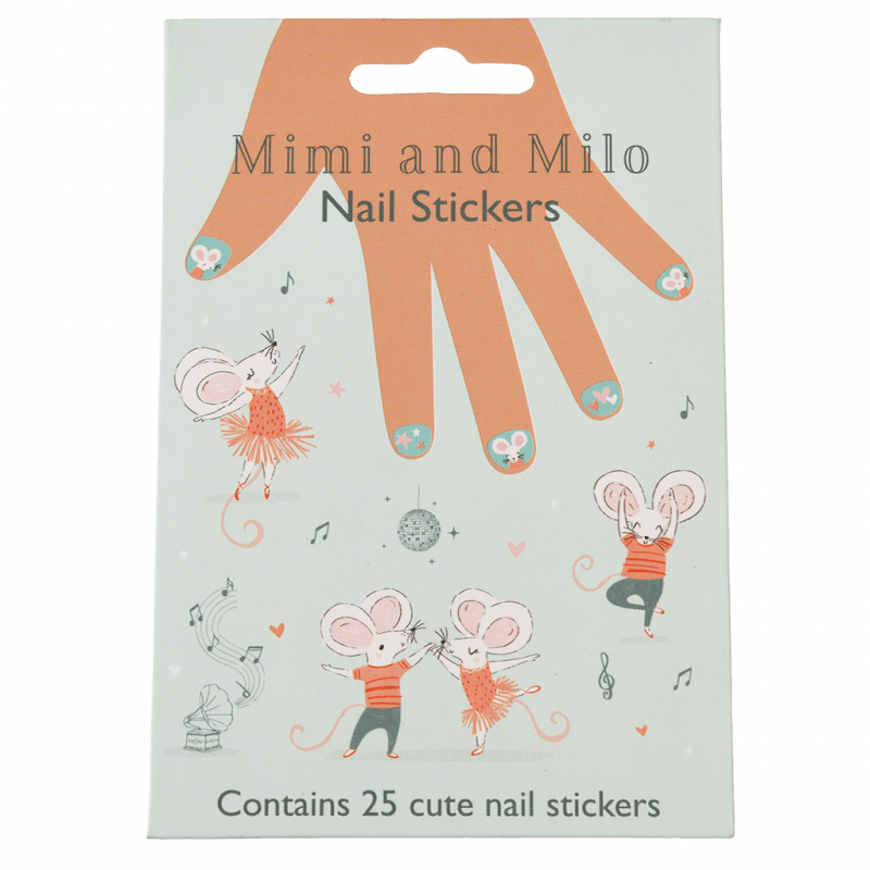 Autocollants Pour Ongles Mimi Et Milo (lot De 25)