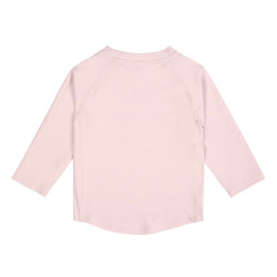 T-shirt anti-UV manches longues enfants - Hello Beach, rose clair