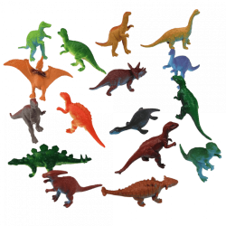 Assortiment de 16 dinosaures