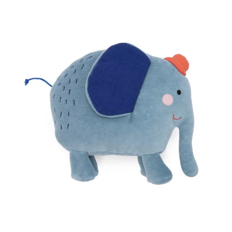 Doudou hochet éléphant Les Toupitis