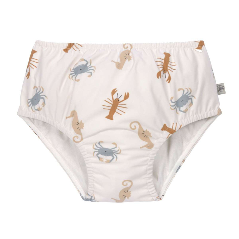 Maillot de bain couche - Animaux de la mer, blanc cassé