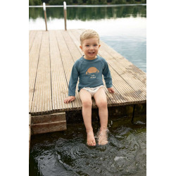 Maillot de bain couche - Animaux de la mer, blanc cassé