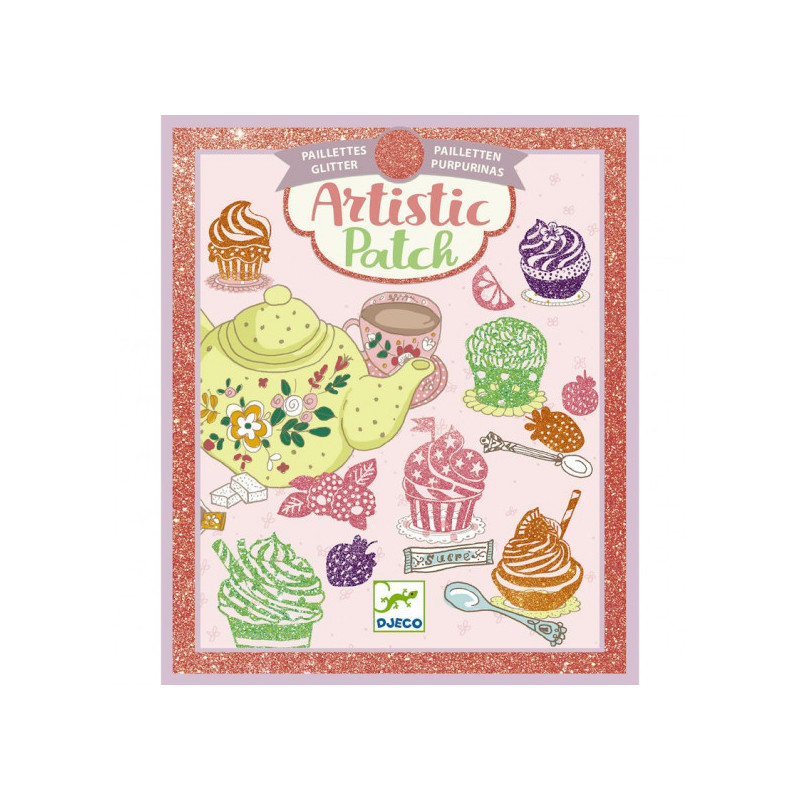 Artistic patch paillettes Gourmandises