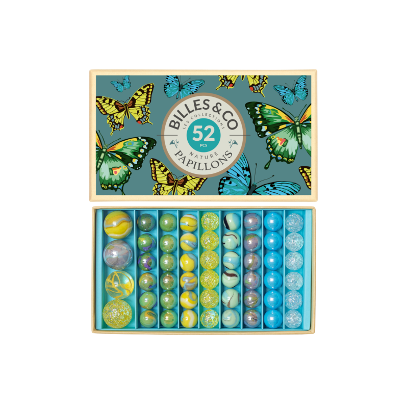 Coffret Papillon de 52 billes