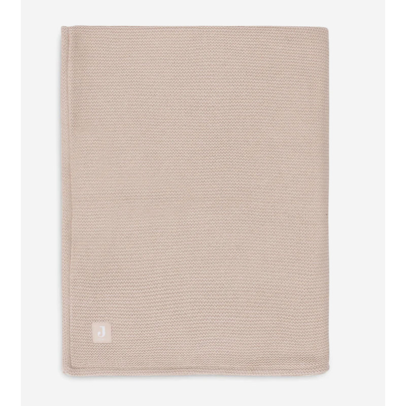 Couverture berceau 100 × 150 cm basic knit Wild Rose/ polaire