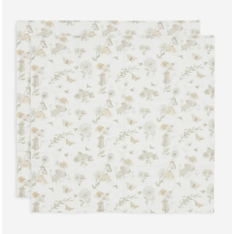 Lange gaze de coton Small 70 × 70 cm Dreamy mouse