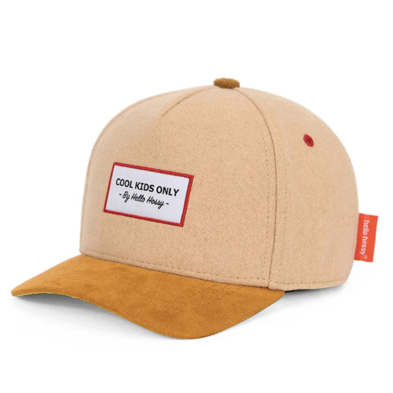 Casquette Melton creamy feutrine et daim