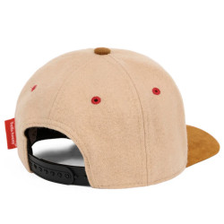 Casquette Melton creamy feutrine et daim