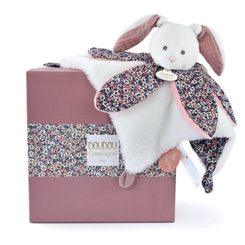 Doudou lapin pétale Bohaime