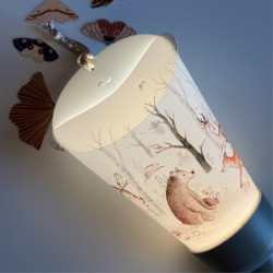 Coffret lampe nomade 5 en 1 Forêt enchantée taupe