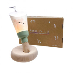 Coffret lampe nomade 5 en 1 Forêt enchantée taupe