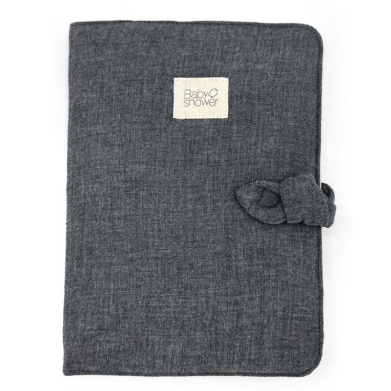 Protége carnet de sante knot stormy grey