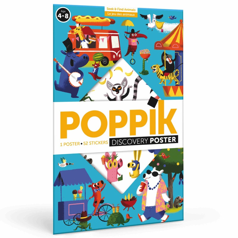 Poster Poppik - Le jeu des animaux