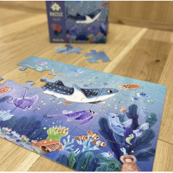 Puzzle phosphorescent sous la mer, les aventures de Paulie