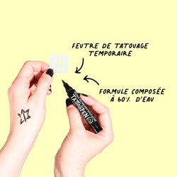 Feutre de tatouages temporaire noir Tattoopen