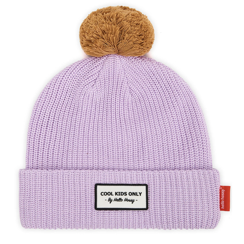 Bonnet color block mauve