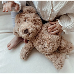 Peluche bruit blanc Lou l'ours marron