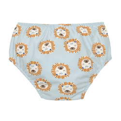 Maillot de bain couche Lion bleu poudré