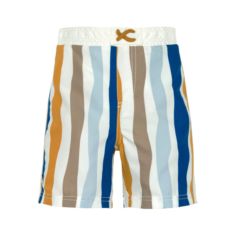 Short de bain vague bleu