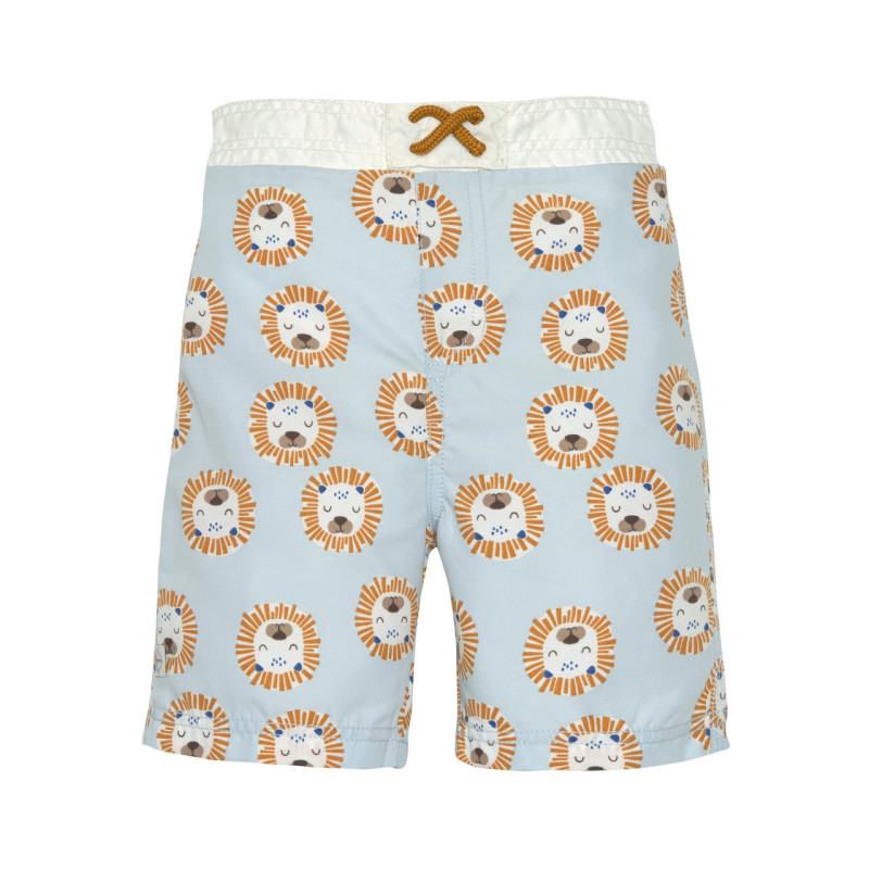 Short de bain Lion bleu poudré