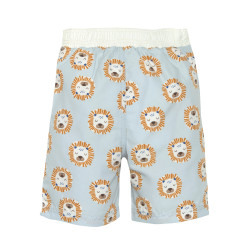 Short de bain Lion bleu poudré