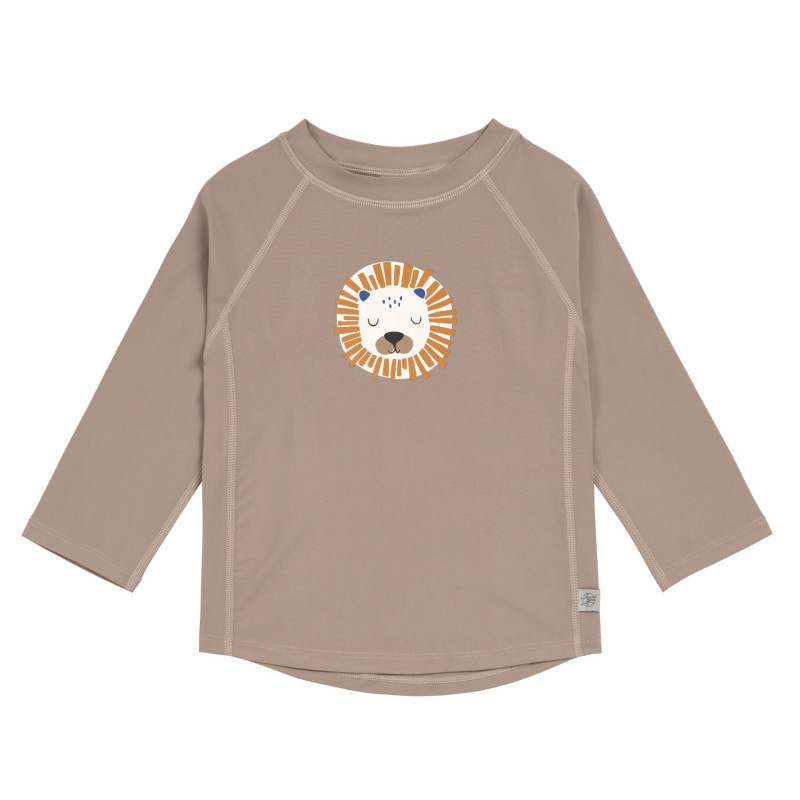 T-shirt anti UV manches longues Lion choco