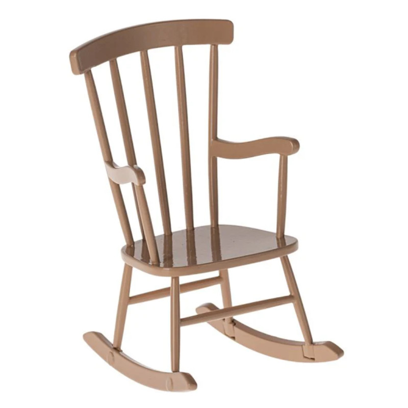 Rocking chair rose poudré