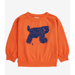 Sweatshirt Big Cat Orange
