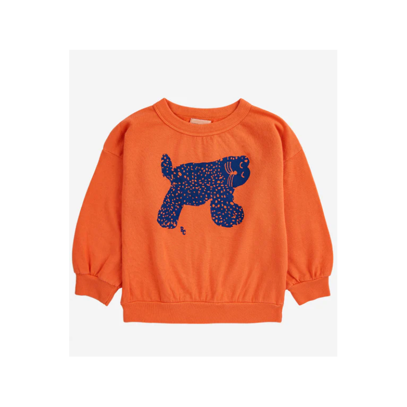 Sweatshirt Big Cat Orange