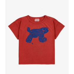 T-shirt Big Cat Burgundy red