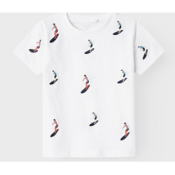 T-shirt surfeur blanc name it