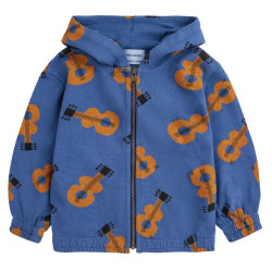 Sweat Zippé Coton Bio tambour Bébé | Bleu