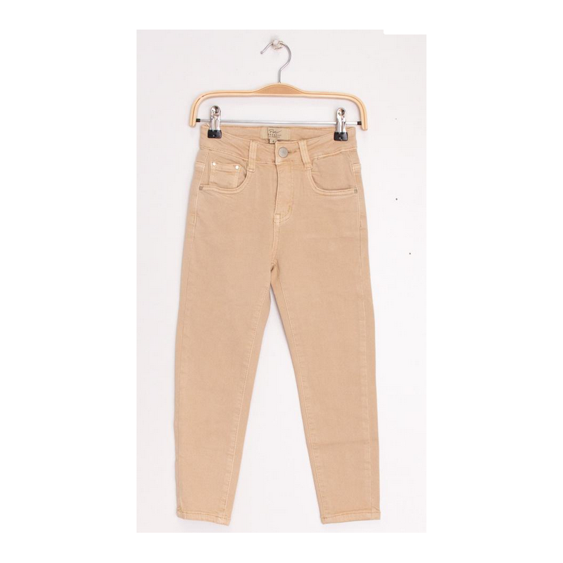 Pantalon slim beige