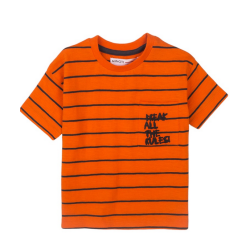 T-shirt rayé orange