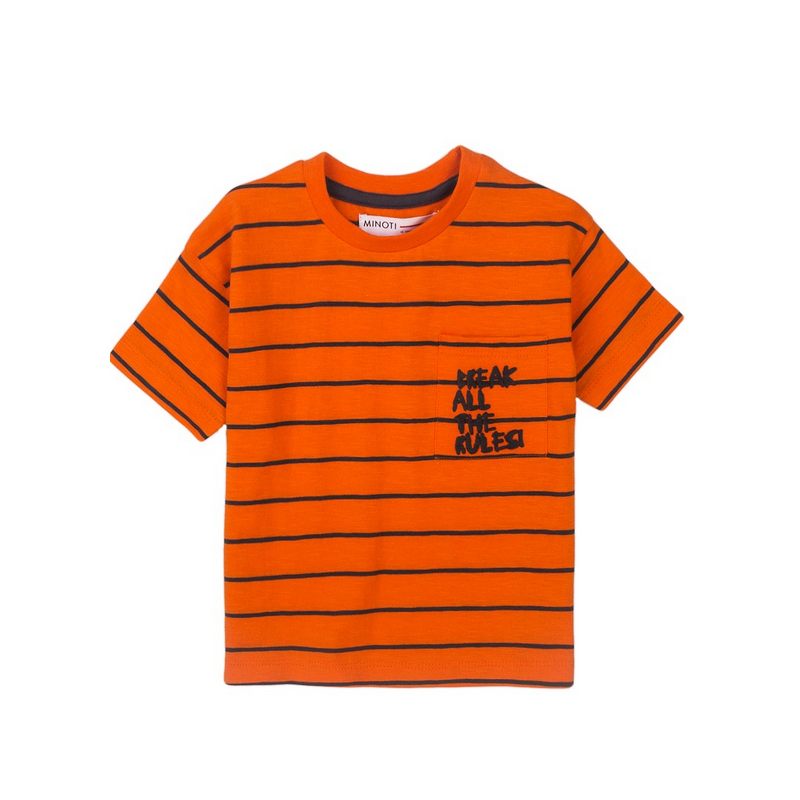 T-shirt rayé orange