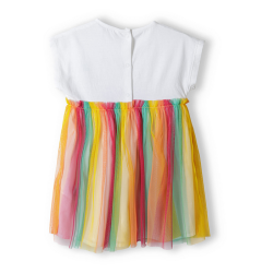 Robe tulle multicolore