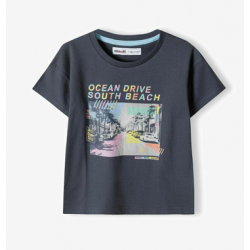 T-shirt ocean drive gris