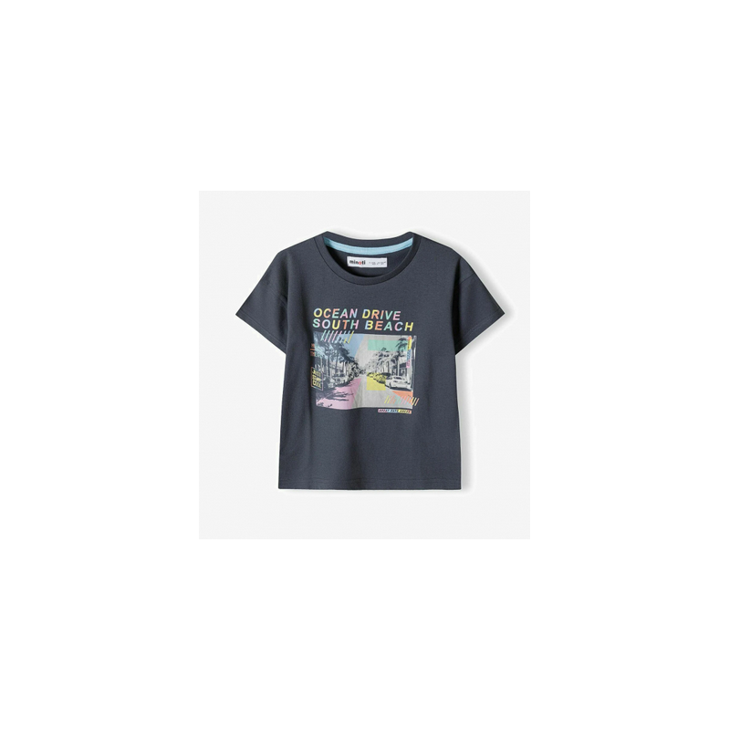 T-shirt ocean drive gris