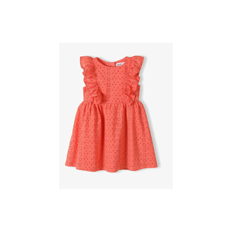 Robe broderie orange