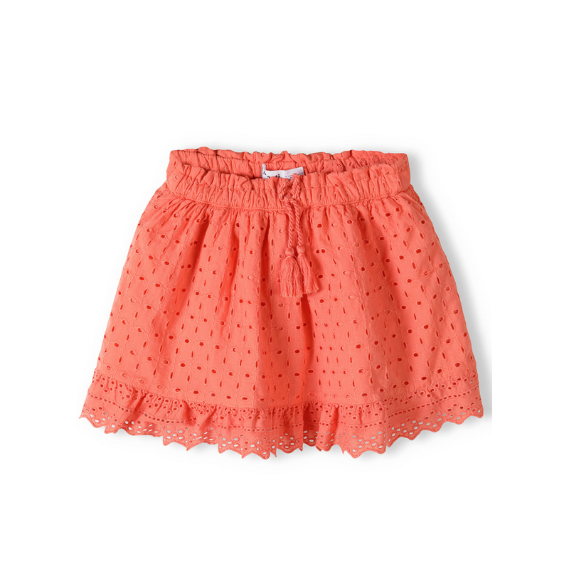 Jupe broderie orange